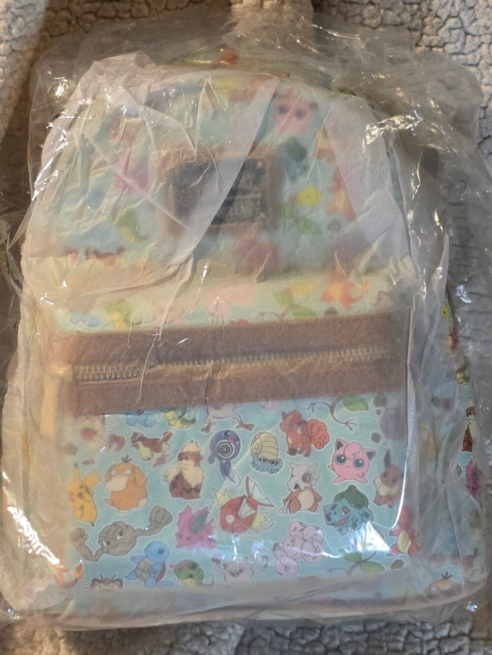 Loungefly Pokemon Teal All over Print AOP Mini Backpack & Wallet NewIn Packaging - Picture 2 of 11